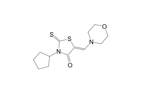 4-thiazolidinone, 3-cyclopentyl-5-(4-morpholinylmethylene)-2-thioxo-, (5Z)-