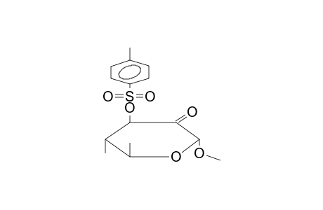 METHYL 4,6-DIDEOXY-3-O-TOSYL-4-C-METHYL-ALPHA-L-ARABINOHEXOPYRANOSID-2-ULOSE