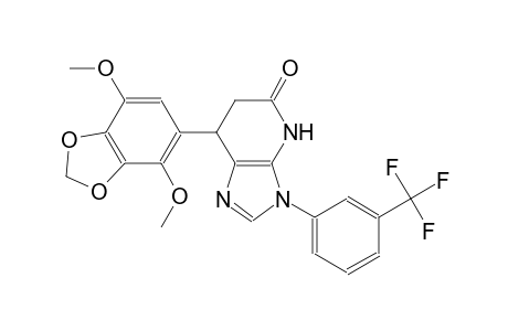 5H-imidazo[4,5-b]pyridin-5-one, 7-(4,7-dimethoxy-1,3-benzodioxol-5-yl)-3,4,6,7-tetrahydro-3-[3-(trifluoromethyl)phenyl]-