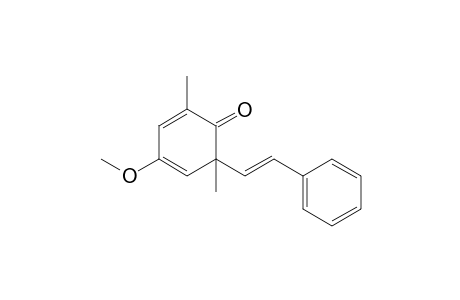 4-Methoxy-2,6-dimethyl-6-[(E)-styryl]cyclohexa-2,4-dienone