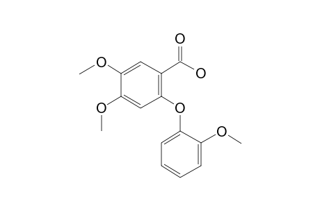 4,5-Dimethoxy-2-(o-methoxyphenoxy)benzoic acid