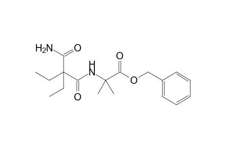 Alanine, N-(2,2-diethyl-3-oxo-.beta.-alanyl)-2-methyl-, phenylmethyl ester