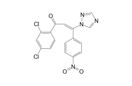 E-3-(4-NITROPHENYL)-3-(1-H-1,2,4-TRIAZOL-1-YL)-1-(2,4-DICHLOROPHENYL)-2-PROPEN-1-ONE