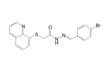 acetic acid, (8-quinolinylthio)-, 2-[(E)-(4-bromophenyl)methylidene]hydrazide