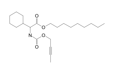 Glycine, 2-cyclohexyl-N-(but-2-yn-1-yl)oxycarbonyl-, nonyl ester