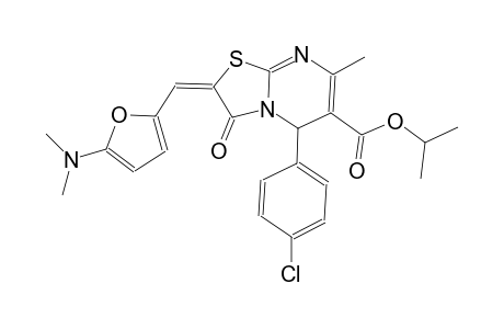 isopropyl (2E)-5-(4-chlorophenyl)-2-{[5-(dimethylamino)-2-furyl]methylene}-7-methyl-3-oxo-2,3-dihydro-5H-[1,3]thiazolo[3,2-a]pyrimidine-6-carboxylate