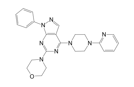 6-(4-morpholinyl)-1-phenyl-4-[4-(2-pyridinyl)-1-piperazinyl]-1H-pyrazolo[3,4-d]pyrimidine