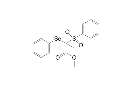 2-(phenylseleno)-2-(phenylsulfonyl)propionic acid, methyl ester