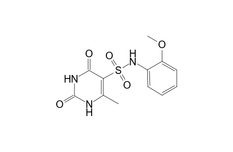 Pyrimidine-2,4(1H,3H)-dione, 5-(2-methoxyphenylaminosulfonyl)-6-methyl-