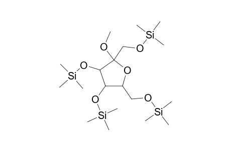 Fructofuranoside, methyl 1,3,4,6-tetrakis-o-(trimethylsilyl)-, .alpha.-D-