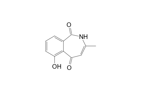 6-Hydoxy-9-methyl-2,7H-benzazepin-2,7-dione