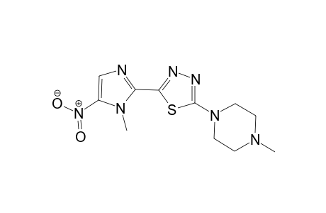 5-(1-Methyl-5-nitro-1H-imidazol-2-yl)-2-(4-methylpiperazin-1-yl)-1,3,4-thiadiazole