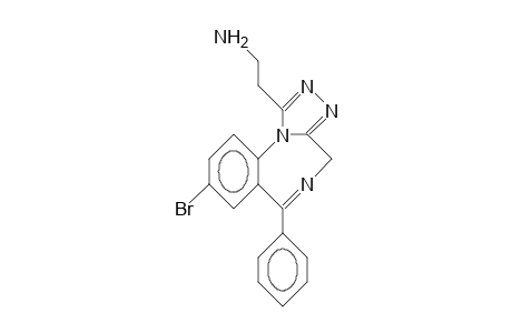1-(2-Amino-ethyl)-8-bromo-6-phenyl-4H-S-triazolo(4,3-A)(1,4)benzodiazepine