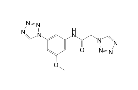 N-[3-methoxy-5-(1H-tetraazol-1-yl)phenyl]-2-(1H-tetraazol-1-yl)acetamide