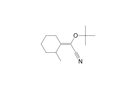 Acetonitrile, (1,1-dimethylethoxy)(2-methylcyclohexylidene)-, (E)-