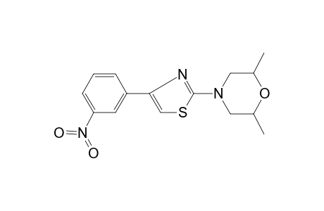 2,6-Dimethyl-4-[4-(3-nitrophenyl)-1,3-thiazol-2-yl]morpholine