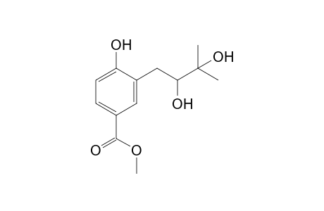 HOSTMANIENE;METHYL-4-HYDROXY-3-(2',3'-DIHYDROXY-3'-METHYLBUTYL)-BENZOATE