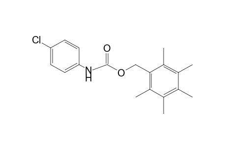 p-chlorocarbanilic acid, 2,3,4,5,6-pentamethylbenzyl ester