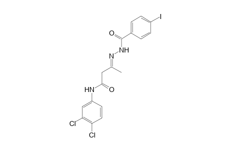 N-(3,4-Dichlorophenyl)-3-[(4-iodobenzoyl)hydrazono]butyramide