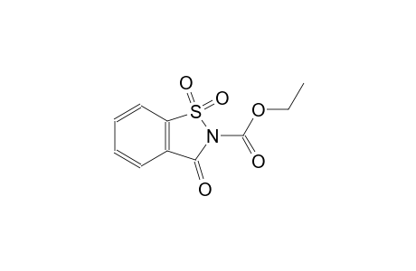 1,2-Benzisothiazole-2(3H)-carboxylic acid, 3-oxo-, ethyl- ester, 1,1-dioxide