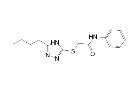 2-[(5-butyl-4H-1,2,4-triazol-3-yl)sulfanyl]-N-phenylacetamide