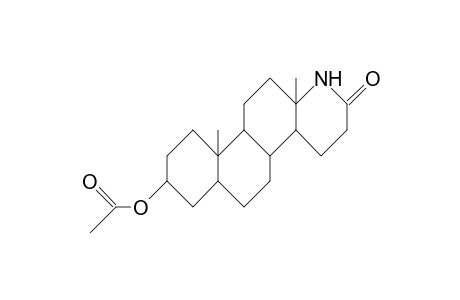 3b-Acetoxy-17a-aza-D-homo-5a-androstan-17-one