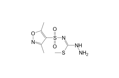 N-[(3,5-dimethyl-4-isoxazolyl)sulfonyl]thiocarbazimidic acid, methyl ester