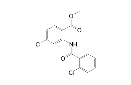 4-chloro-N-(o-chlorobenzoyl)anthranilic acid, methyl ester