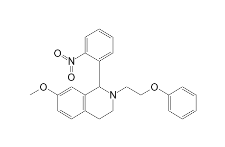 N-Phenoxyethyl-7-methoxy-1-(2-nitrophenyl)-1,2,3,4-tetrahydroisoquinoline