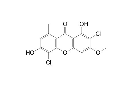 9H-Xanthen-9-one, 2,5-dichloro-1,6-dihydroxy-3-methoxy-8-methyl-