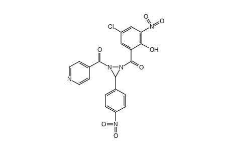 1-(5-CHLORO-3-NITROSALICYLOYL)-2-ISONICOTINOYL-3-(p-NITROPHENYL)DIAZIRIDINE