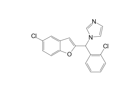 2-[2'-CHLOROPHENYL)-(DIAZOL-1-YL)-METHYL]-5-CHLOROBENZOFURANE