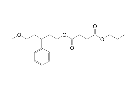 Succinic acid, 5-methoxy-3-phenylpentyl propyl ester