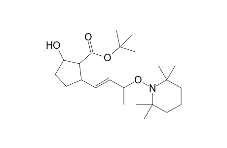 t-Butyl 2-hydroxy-5-[3'-(2",2",6",6"-tetramethylpiperidin-1"-yloxy)but-1'-en-1'-yl]cyclopentane-1-carboxylate