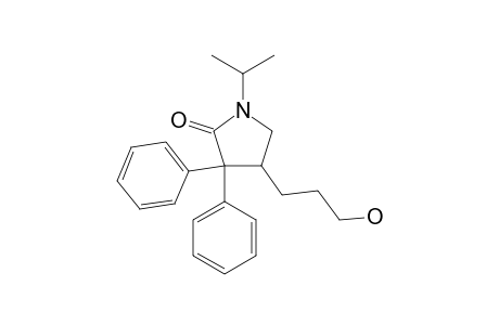 3,3-diphenyl-4-(3-hydroxypropyl)-1-isopropyl-2-pyrrolidinone