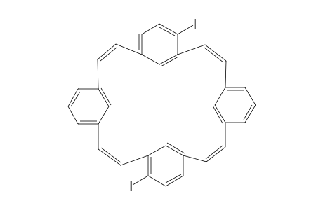 Pentacyclo[20.2.2.2(4,7).2(10,13).2(16,19)]dotriaconta-2,4,6,8,10,12,14,16,18,20,22,24,25,27,29,31-hexadecaene, 5,17(or 6,17)-diiodo-