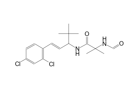 N-[(E)-1-(2,4-dichlorophenyl)-4,4-dimethyl-pent-1-en-3-yl]-2-formamido-2-methyl-propanamide