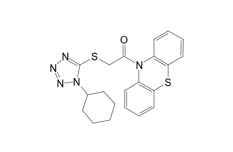 10-{[(1-cyclohexyl-1H-tetraazol-5-yl)sulfanyl]acetyl}-10H-phenothiazine