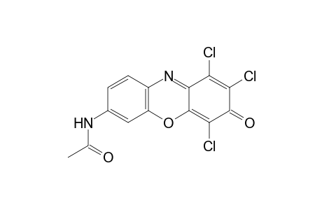 7-Acetamido-1,2,4-trichloro-3H-phenoxazin-3-one