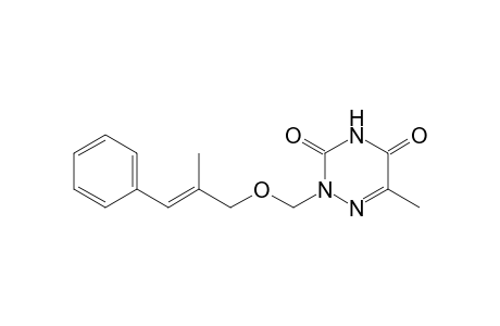 5-METHYL-1-[(E)-2-METHYL-3-PHENYLALLYLOXYMETHYL]-6-AZAURACIL