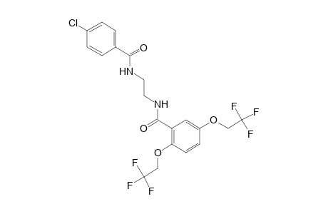 2,5-BIS(2,2,2-TRIFLUOROETHOXY)-4'-CHLORO-N,N'-ETHYLENEBISBENZAMIDE
