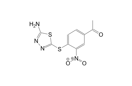 1-{4-[(5-amino-1,3,4-thiadiazol-2-yl)sulfanyl]-3-nitrophenyl}ethanone