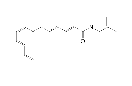 DEHYDRO-GAMMA-SANSHOOL;(2-E,4-E,8-Z,10-E,12-E)-1'-ISOPROPENYL-N-(2'-ISOBUTENYL)-2,4,8,10,12-TETRADECAPENTAENAMIDE