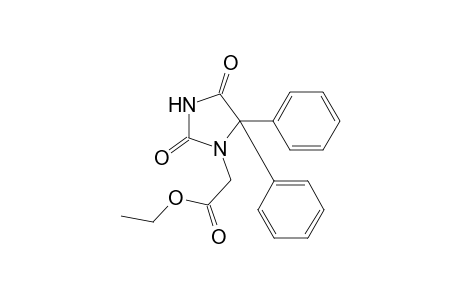 2,4-dioxo-5,5-diphenyl-1-imidazolidineacetic acid, ethyl ester