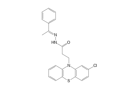 2-chloro-10-phenothiazinepropionic acid, (alpha-methylbenzylidene)hydrazide