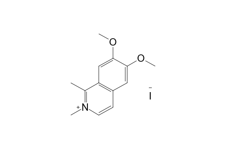 6,7-DIMETHOXY-1,2-DIMETHYLISOQUINOLINIUM IODIDE