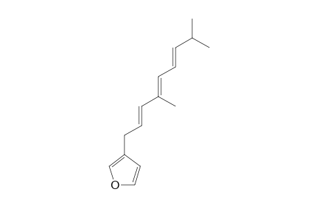 (2'E,4'E,6'E)-3-(4',8'-DIMETHYLNONA-2',4',6'-TRIENYL)-FURAN;DEHYDRODENDROLASIN