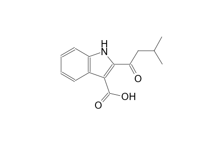 2-(3-methylbutanoyl)-1H-indole-3-carboxylic acid