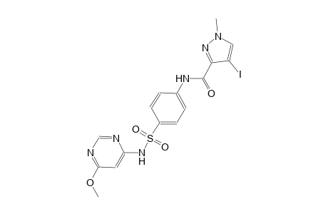 4-iodo-N-(4-{[(6-methoxy-4-pyrimidinyl)amino]sulfonyl}phenyl)-1-methyl-1H-pyrazole-3-carboxamide