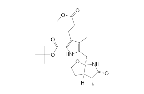 (2RS,3SR,4SR)-9-(TERT.-BUTOXYCARBONYL)-4,3-(EPOXYETHANO)-2,3,4,5-TETRAHYDRO-8-[2-(METHOXYCARBONYL)-ETHYL]-2,7-DIMETHYL-DIPYRRIN-1(10H)-ONE